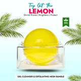 Lemon Korean Face Wash Exfoliating Soap with Vitamin C for Acne-Fighting and Brightening.