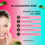 Rose-Infused Face Cleanser with Glycerin and Hyaluronic Acid Hydrating, Brightening, and Soothing Formula for Soft, Glowing Skin