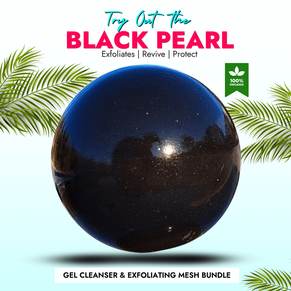 Pheromone Black Pearl Korean Face & Body Wash Exfoliating Soap Cleanser Detox & Seduce