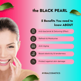 Pheromone Black Pearl Korean Face & Body Wash Exfoliating Soap Cleanser Detox & Seduce