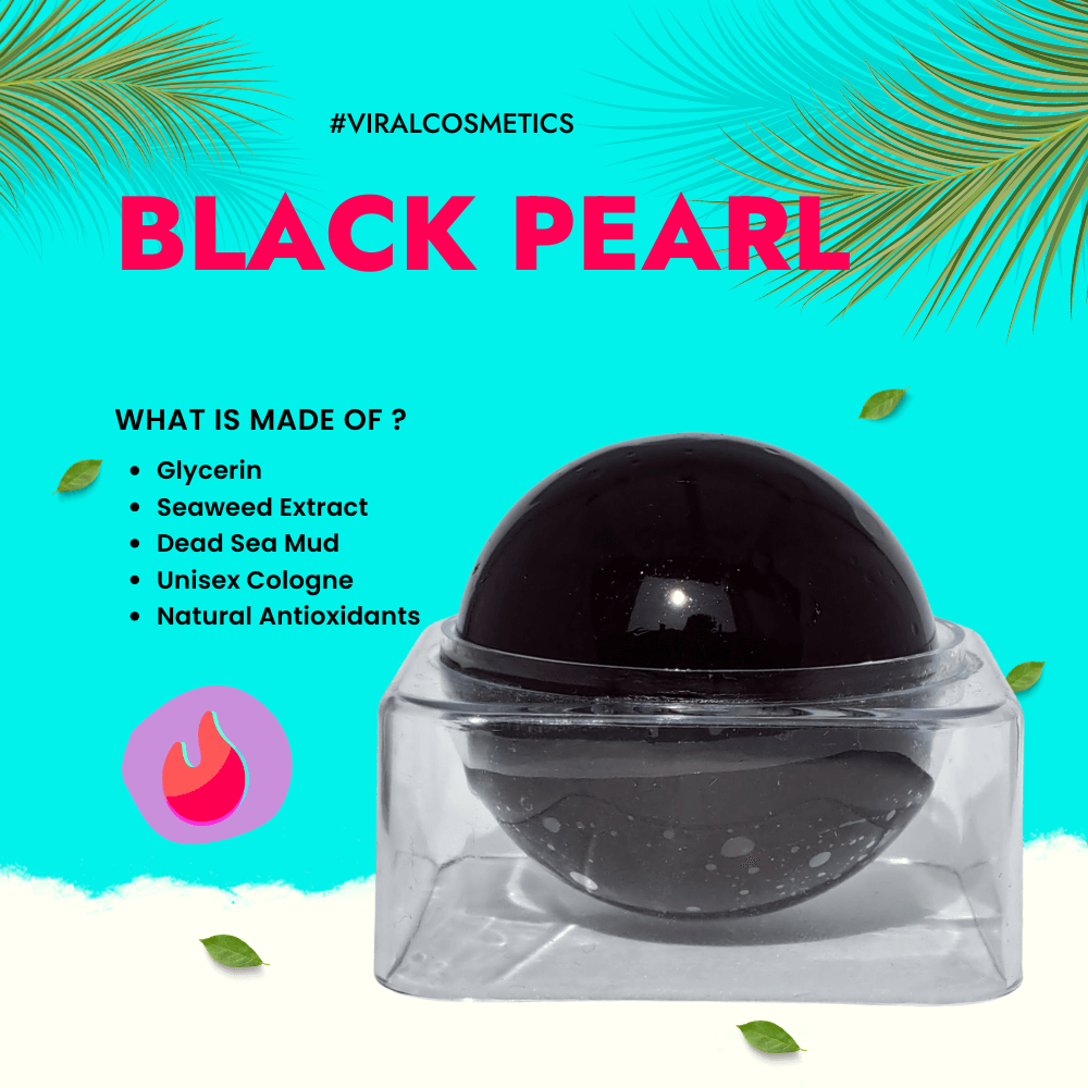 Pheromone Black Pearl Korean Face & Body Wash Exfoliating Soap Cleanser Detox & Seduce