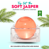 Soft Jasper Jelly Cleanser Ball for Skin Firming, Whitening & Hydration with Tamarind, Kojic Acid, and Jojoba Oil