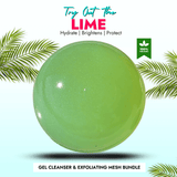 Lime Korean Face Wash Soap with Kojic Acid & Jojoba Oil for deep cleansing, pore tightening, and radiant skin.