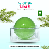 Lime Korean Face Wash Soap with Kojic Acid & Jojoba Oil for deep cleansing, pore tightening, and radiant skin.