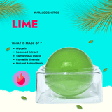 Lime Korean Face Wash Soap with Kojic Acid & Jojoba Oil for deep cleansing, pore tightening, and radiant skin.