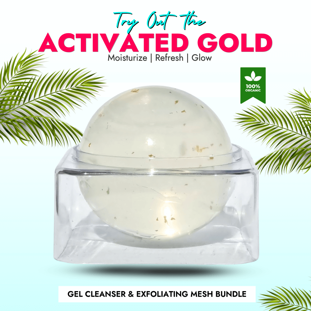 Discover the our luxurious jelly-textured soap infused w/ activated gold, glycerin and Korea red betaine for a deep cleanse, oil balance & anti-aging benefits.
